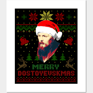 Fyodor Dostoevsky Funny Christmas Posters and Art